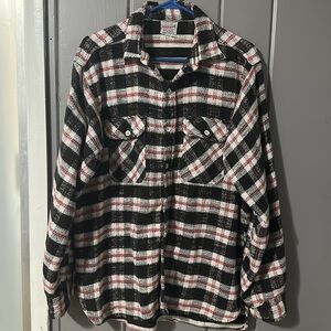 Brent Long Tails Sanforized vintage flannel men’s size L 1960s 1970s